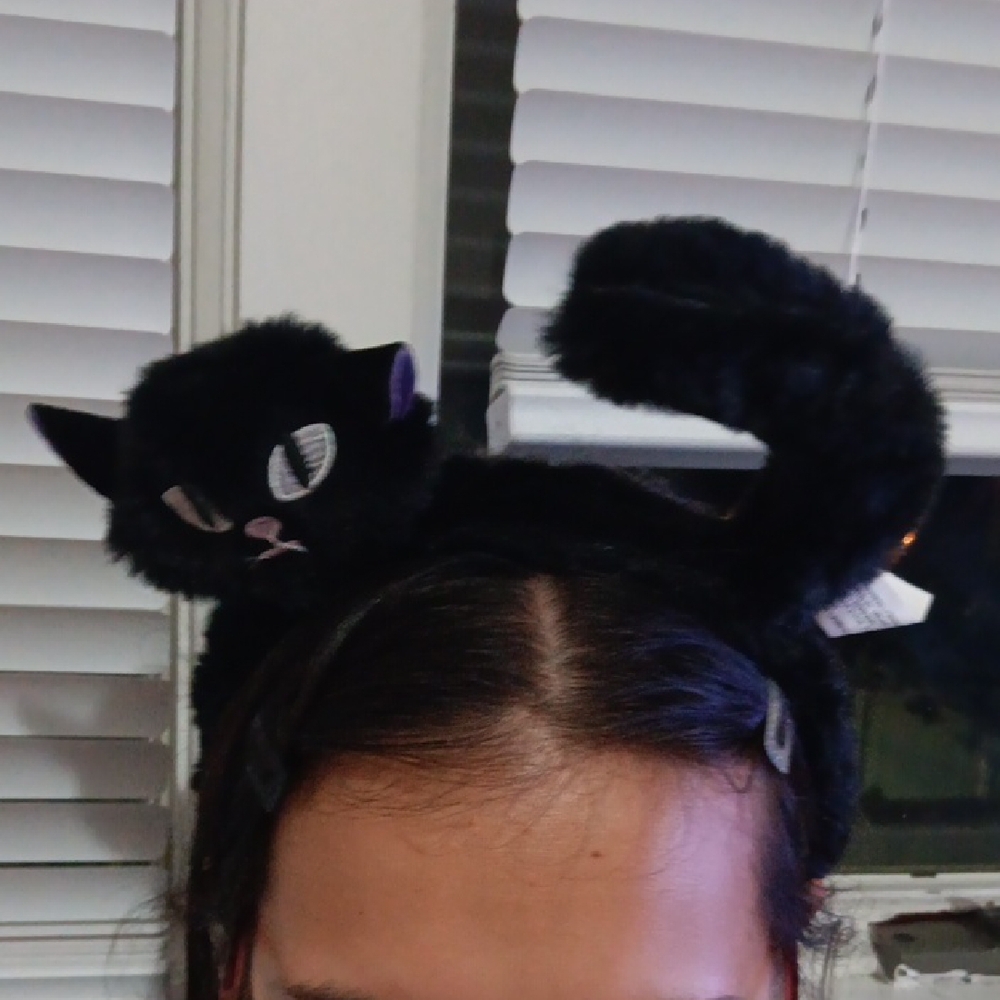 Black Cat Ears Headband NWT - Picture 4 of 4